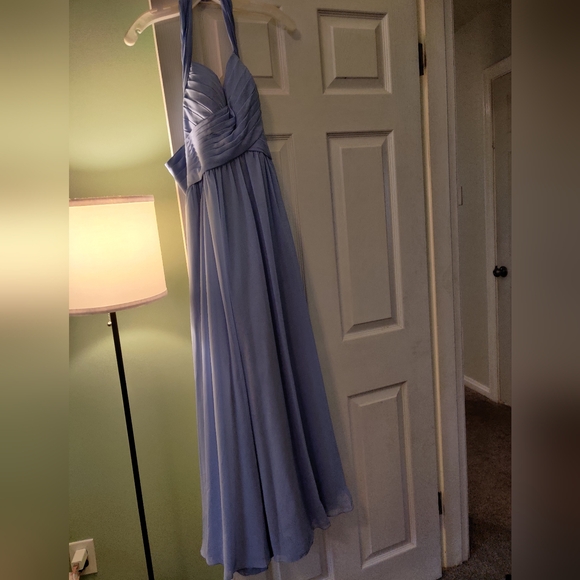 Kennedy Blue Cornflower Halter Dress In Style Ginger - Picture 6 of 8